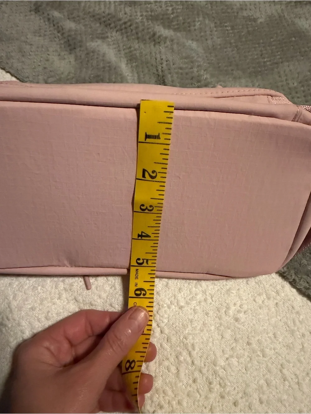 lululemon soft blush pink travel dopp kit